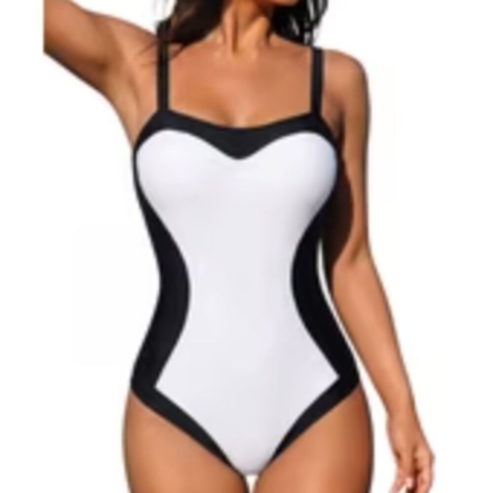 NWT XL Moyiko Women's Colorblock One Piece Swimsuit